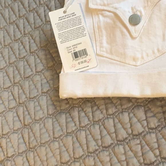 Hudson Jeans White Denim Shorts Croxley Size 25 - Picture 6 of 9